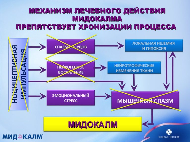 Схема лечения мидокалм